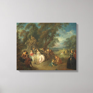 Lienzo Fête Champêtre, C. 1730 (aceite en lona)
