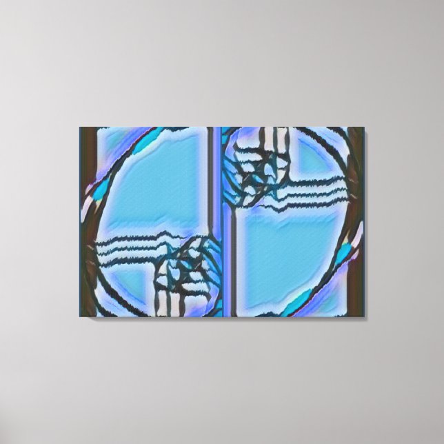Lienzo FIB 369 | Blues, Fibonacci (Anverso)