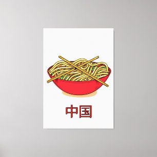 Lienzo Fideos Chinos