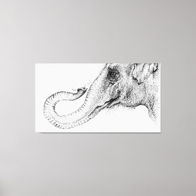 Lienzo fiel 100% de elefante por Inkspot (Anverso)