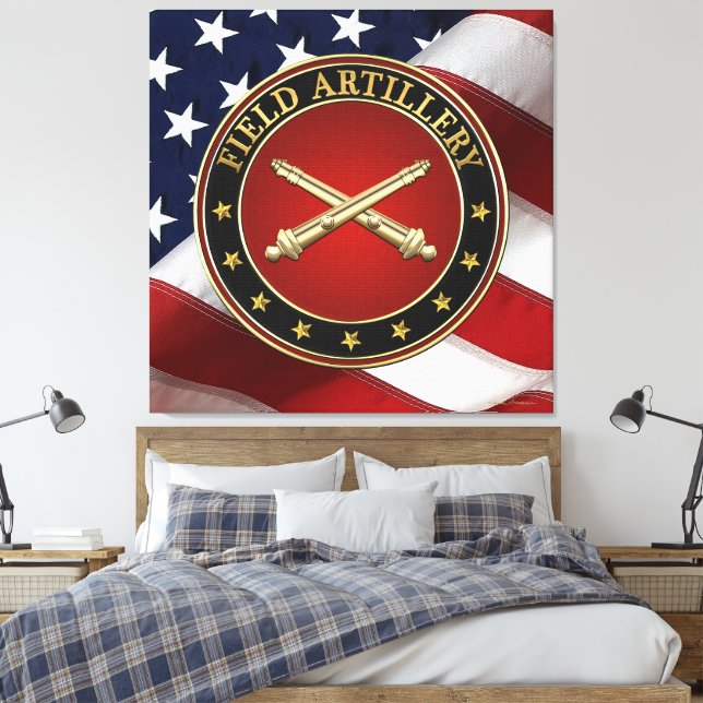 Lienzo Field Artillery Branch Insignia Special Edition (Insitu(Dormitorio))