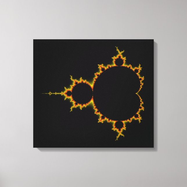 Lienzo Fiery Mandelbrot Set Wraped Canvas (Anverso)