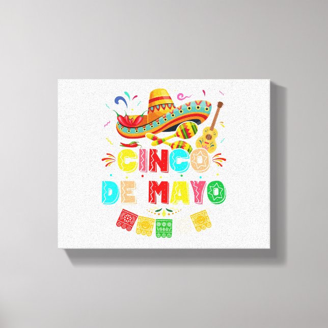 Lienzo Fiesta Cinco de Mayo (Anverso)