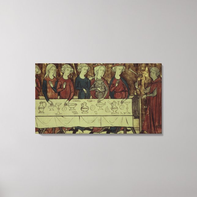 Lienzo Fiesta de cumpleaños de Nubien, Rey de Armenia (Anverso)