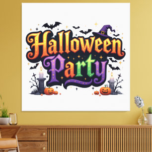 Lienzo Fiesta de Halloween