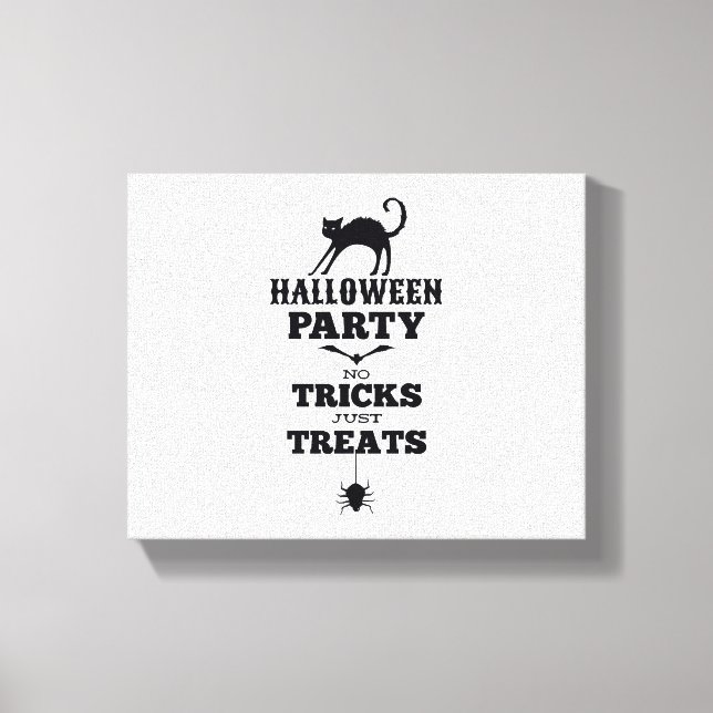 Lienzo Fiesta de Halloween no trata sólo trucos camisas g (Anverso)