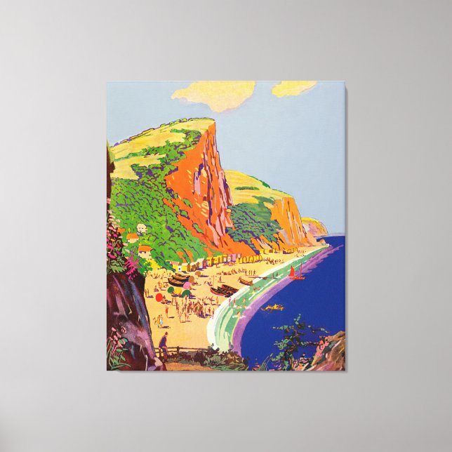 Lienzo fiesta de playa 37x45 (Anverso)