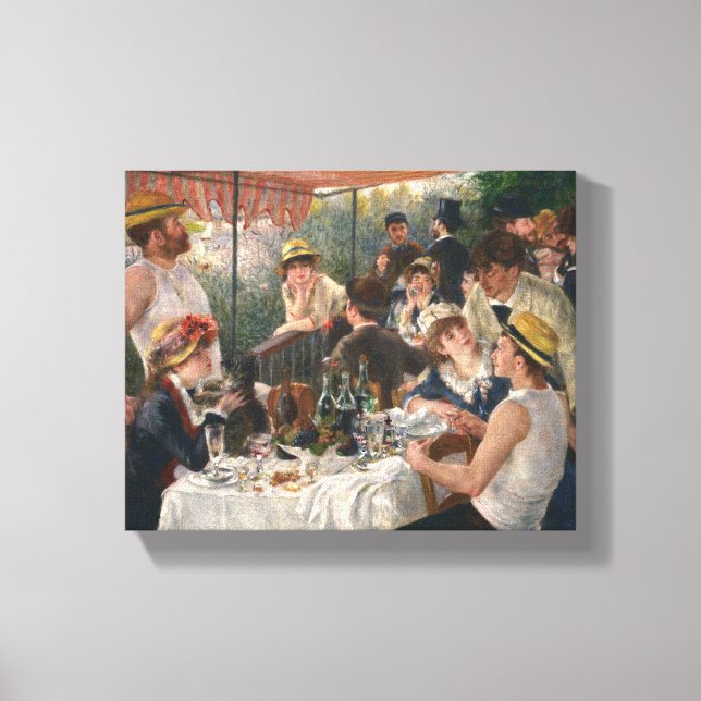 Lienzo Fiesta de Renoir French Luncheon Boating (Anverso)