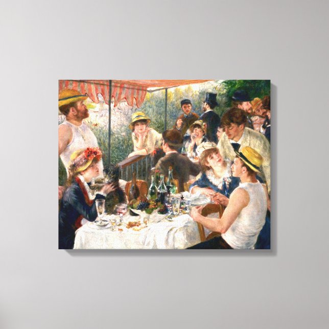 Lienzo Fiesta de Renoir French Luncheon Boating (Anverso)