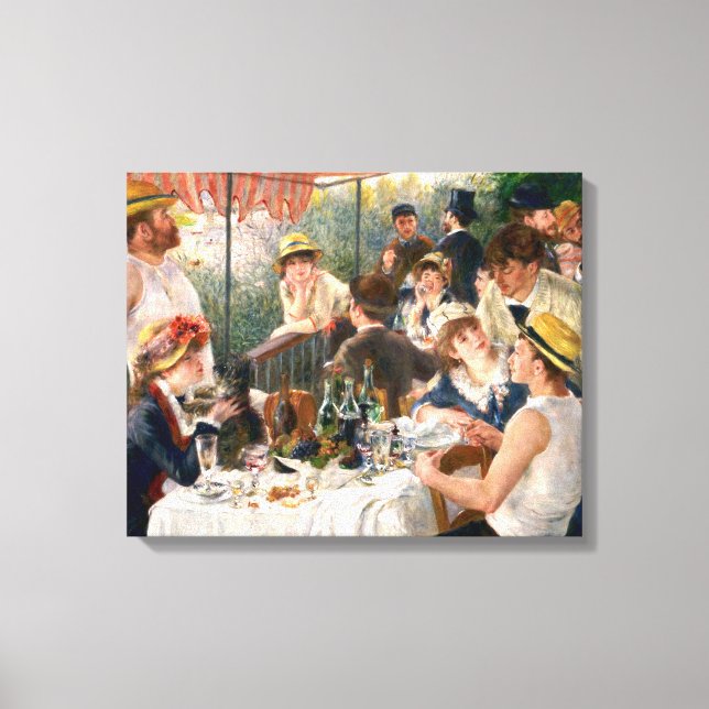 Lienzo Fiesta de Renoir French Luncheon Boating (Anverso)