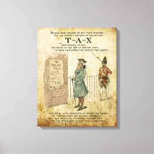 Lienzo Fiesta de té de Boston