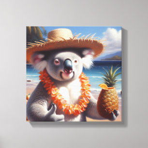 Lienzo Fiesta Hawaiana de Koala