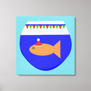 Lienzo Fiesta navidades Personalizado Goldfish Imprimir
