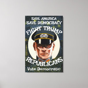 Lienzo Fiesta republicano de Trump Boda de Jubilación Gra