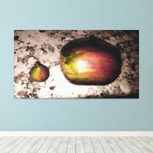 Lienzo Fig & Eggplant - 60x32 Kitchen Canvas Art