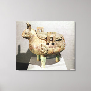 Lienzo Figura animal sacrificatoria del "su-tintín"