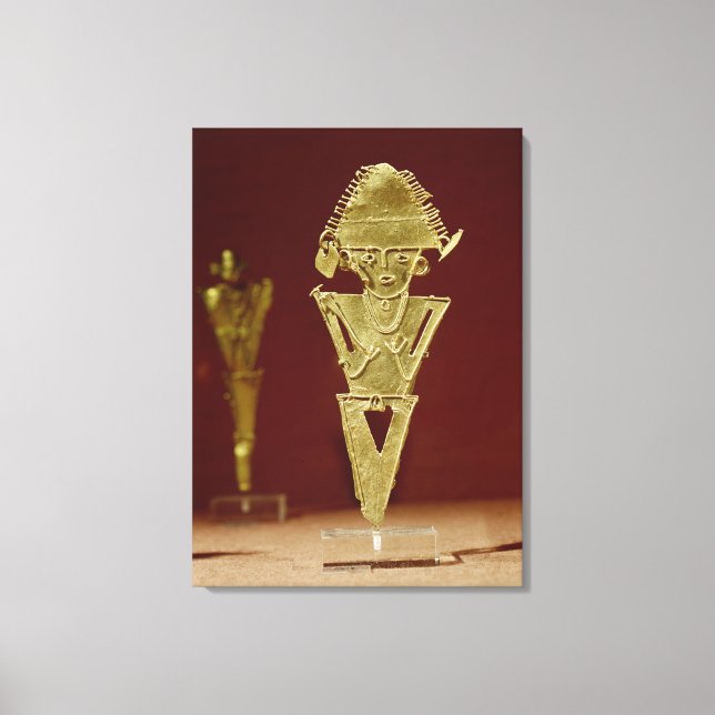 Lienzo Figura antropomórfica de un guerrero (Anverso)