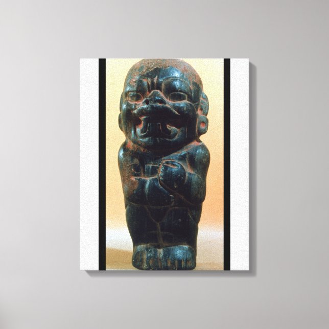 Lienzo Figura con la cabeza de un Jaguar (Anverso)