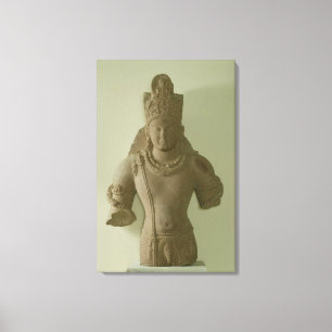 Lienzo Figura de señor Vishnu, Mathura (piedra arenisca