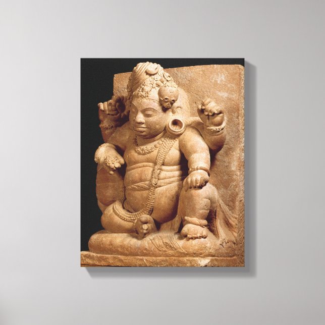 Lienzo Figura de Siva como Vamana, Mansar Maharashtra (ro (Anverso)