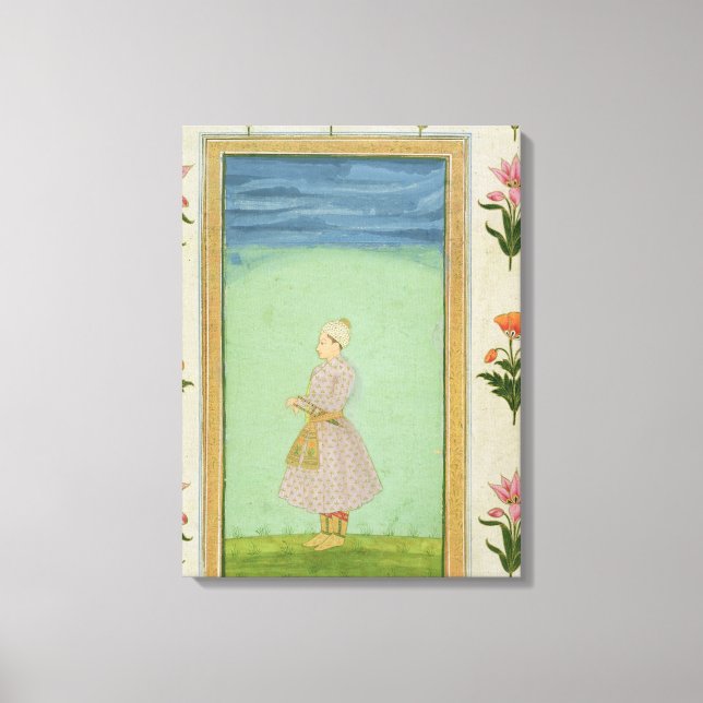 Lienzo Figura de un niño con una daga de joyas (Anverso)