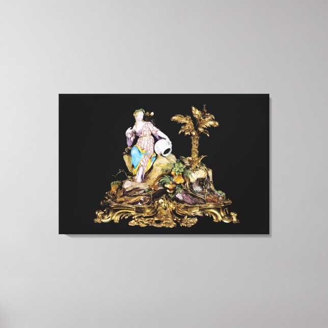 Lienzo Figura de Vincennes de un Naiad (Anverso)