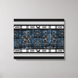 Lienzo Figura negra griega moderna