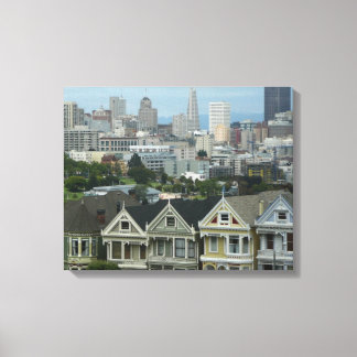 Lienzo Fila de Tarjetas Postales de San Francisco Fotogra
