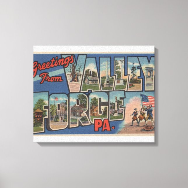 Lienzo Filadelfia, Pensilvania - Valley Forge (Anverso)