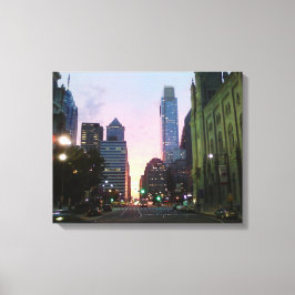 Lienzo Filadelfia Sunset Wraped Canvas