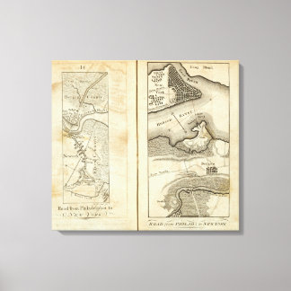 Lienzo Filadelfia y la hoja de ruta de Nueva York 3