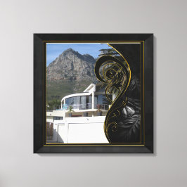 Lienzo Filigree Black Gold Abstract