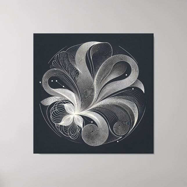 Lienzo Filigree Flow Circle (Anverso)