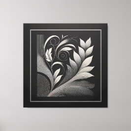 Lienzo Filigree Leaf Frame