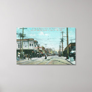 Lienzo Fillmore Street View 1 año después del incendio de