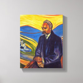 Lienzo Filósofo Friedrich Nietzsche (por Edvard Munch)