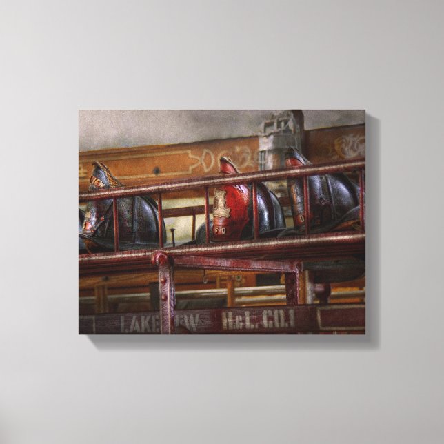 Lienzo Fireman - Ladder Company 1 (Anverso)