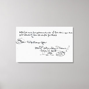Lienzo Firma de Johan de Witt
