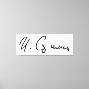 Lienzo Firma de primero ministro Joseph Stalin de Unión