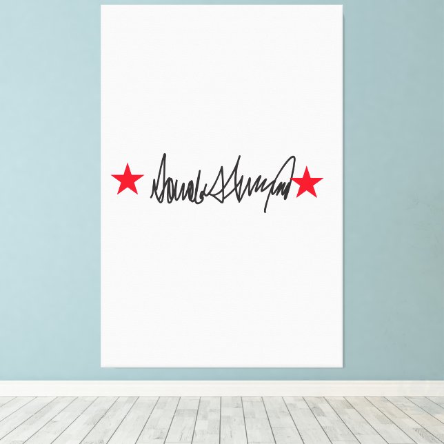 Lienzo Firma Trump (Insitu (piso de madera))