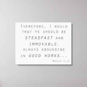 Lienzo firme inamovible lds scriptions mosiah