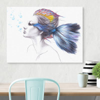 Fish Fantasy Surreal Art Drawing