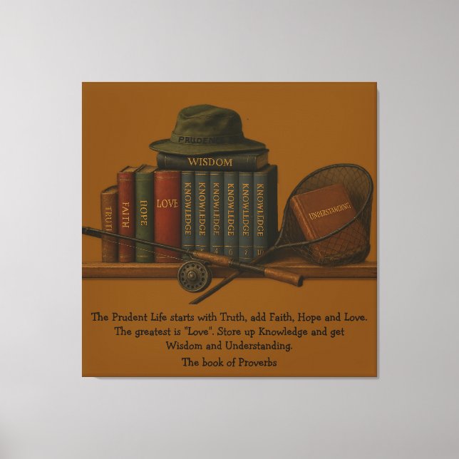 Lienzo Fishing for Understanding  (Anverso)