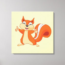 Lienzo Fizzy la ardilla juguetona