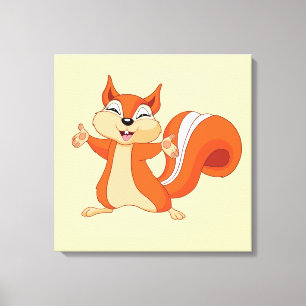 Lienzo Fizzy la ardilla juguetona