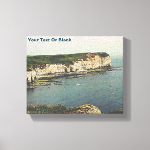 Lienzo Flamborough Head Chalk Cliffs