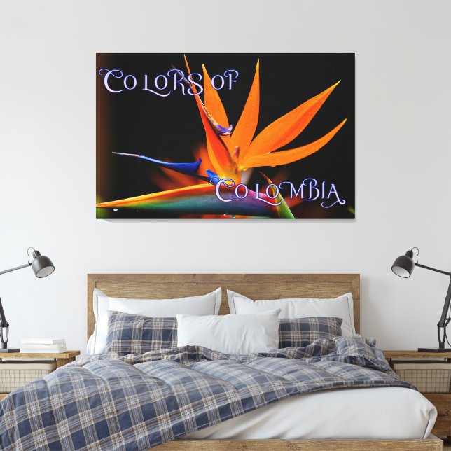 Lienzo Flamboyante pájaro de la flor del paraíso (Insitu(Dormitorio))