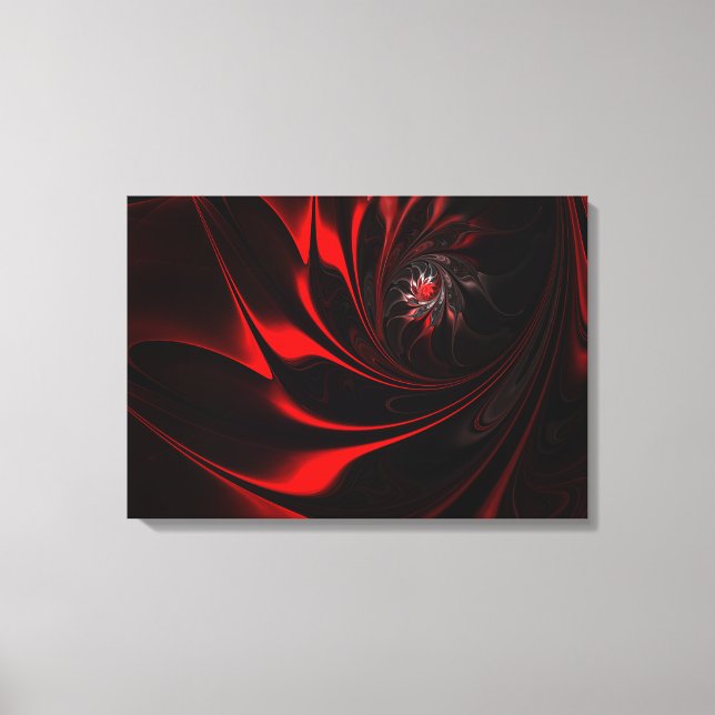 Lienzo Flame Red Abstract Whirl (Anverso)