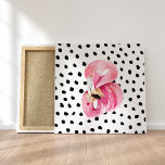 Lienzo Flamingo De Color Rosa Exótico Moderno Con Cita<br><div class="desc">Flamingo De Color Rosa Exótico Moderno Con Cita</div>