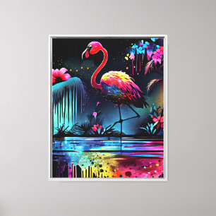 Lienzo Flamingo en un lago 63852